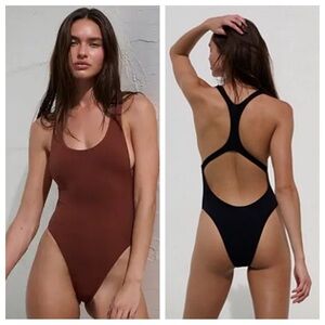 Bond Eye Eden Reversible One Piece in Black/Arabica | M/L NWT